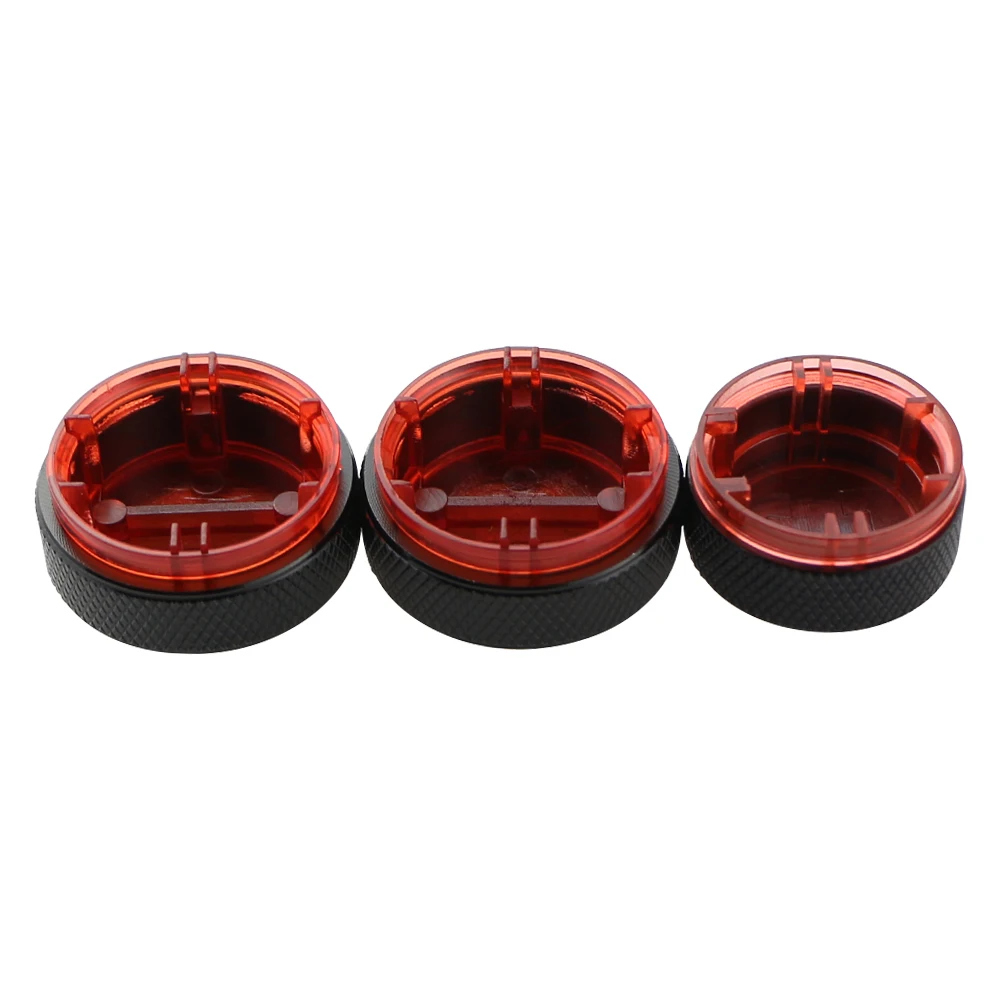 Air Conditioning Knob 3Pcs/set Aluminum Alloy AC Knob Heat Control Switch Button Knob for VW POLO 2002-2014 MK4 MK5 9N 9N3 6R