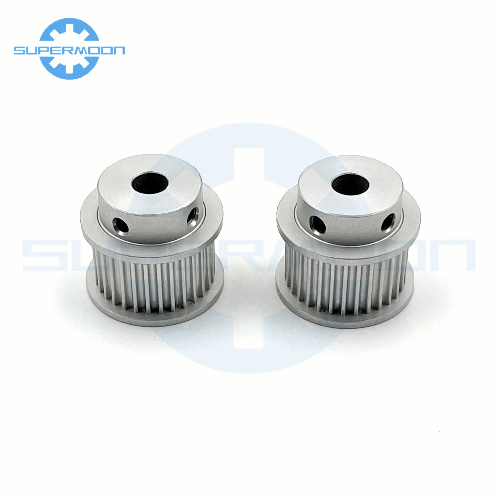 Description Picture 6 of itemHTD 3M 24 Teeth Timing Pulley Bore 4/5/6/6.35/7/8/10/12/12.7mm For Belt Width 6-15mm Aluminum Alloy Transmission Gear Pulley