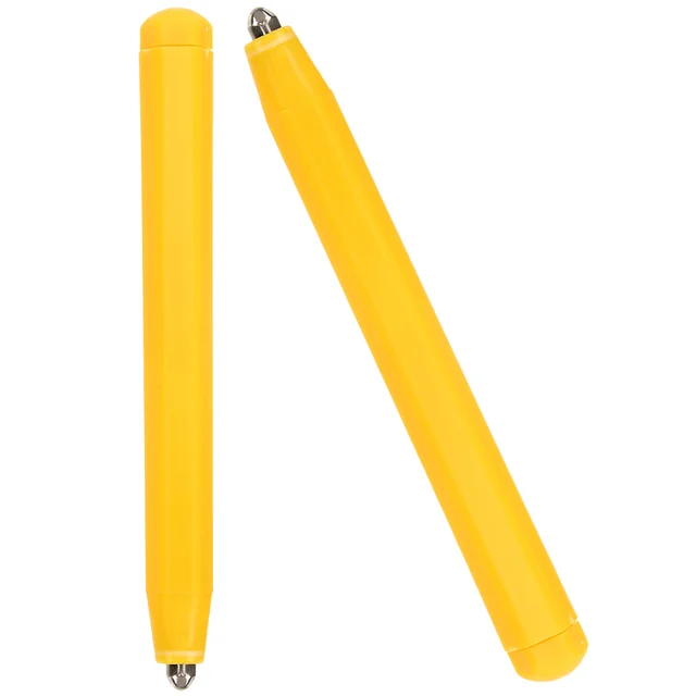 2Pcs Magnetic Drawing Pen Replacement Sturdy Comfortable Erasable Reusable Magnet Painting Board Pens Yellow Checkerboard Toys 5