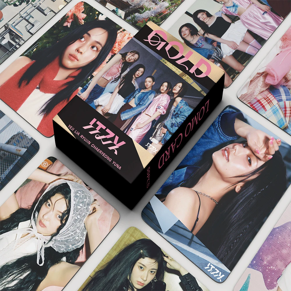 Kpop ITZY Lomo Cards BEST FRIENDS FOREVER Greeting Season Photo album Cards Photocard Postcard Pictures Fans Gift 54pcs/set lomo cards album cards bookmark postcard