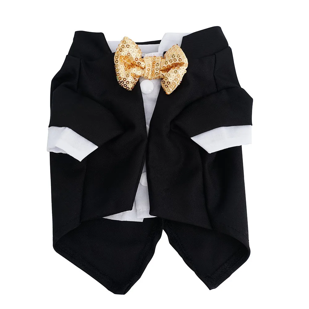 Abito da cerimonia formale per cani piccoli con papillon_voghion.com