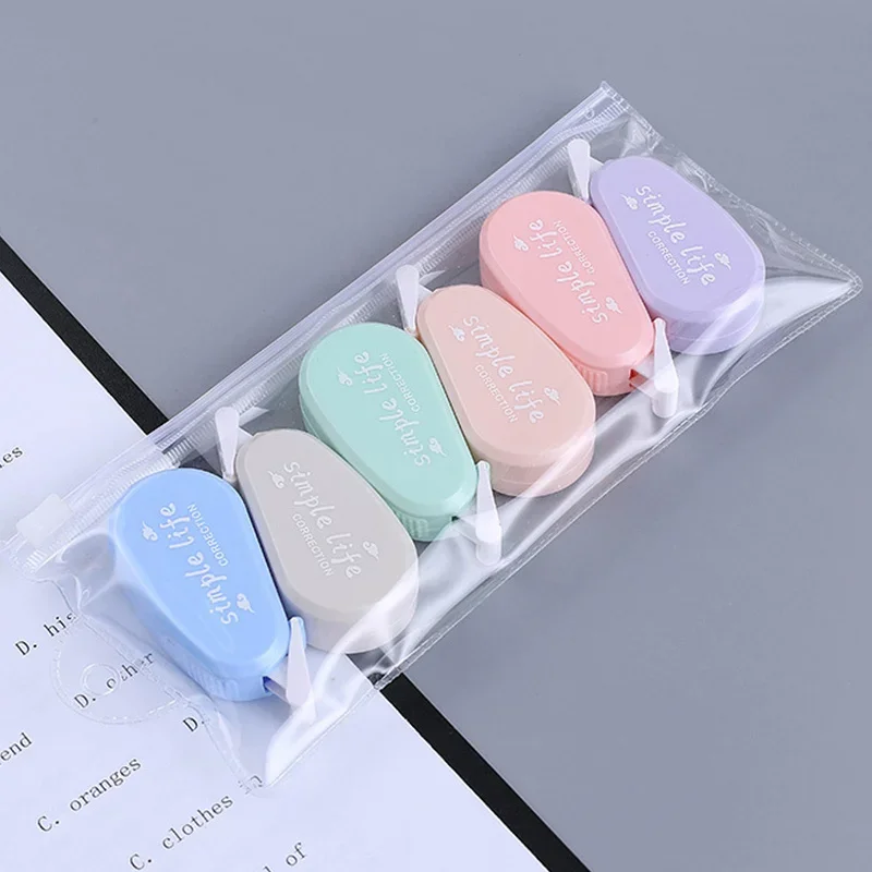 MOHAMM 6pcs Multi-color Correction Tape Set Stationery School Supplies