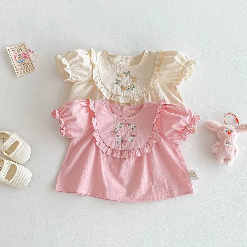 Girls Floral Shirt and Pants Summer Outfit