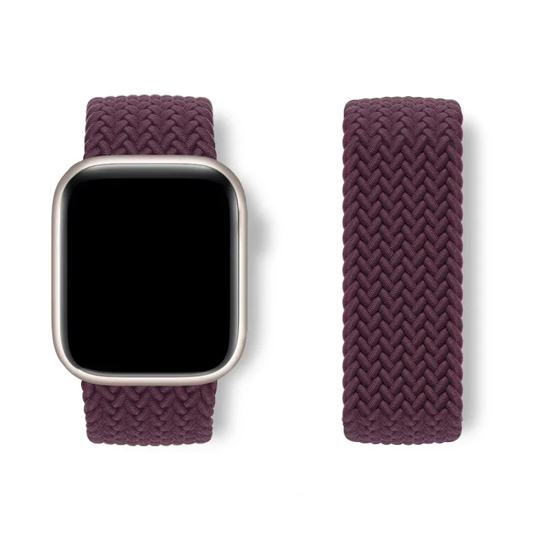 Elastic Braided Loop Watch Band Strap in Multiple Sizes