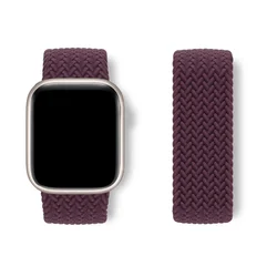 Elastic Braided Loop Watch Band Strap in Multiple Sizes - S (Drop cherry)