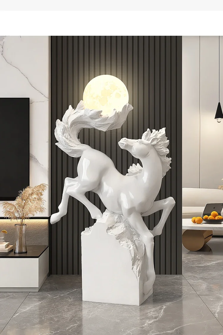 Large-scale Success Ornaments, Floor-standing Night Lamp Decorations for The Entrance and Living Room, Housewarming Gifts