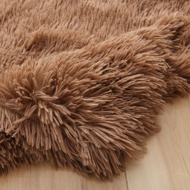 Dog Bed Mat Pet Cat Plush Soft Warm Cushion Pet Washable Candy Colored Blanket Kennel Puppy Pet Cat Dog Supplies Suit For Winter 5