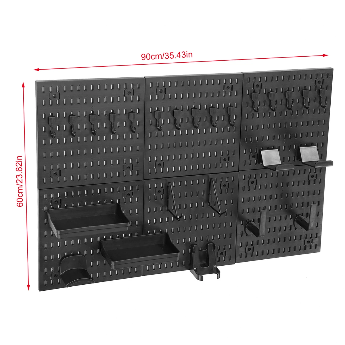 Heavy Duty PP Plastic Modular Wall Organizer for Gaming Storage