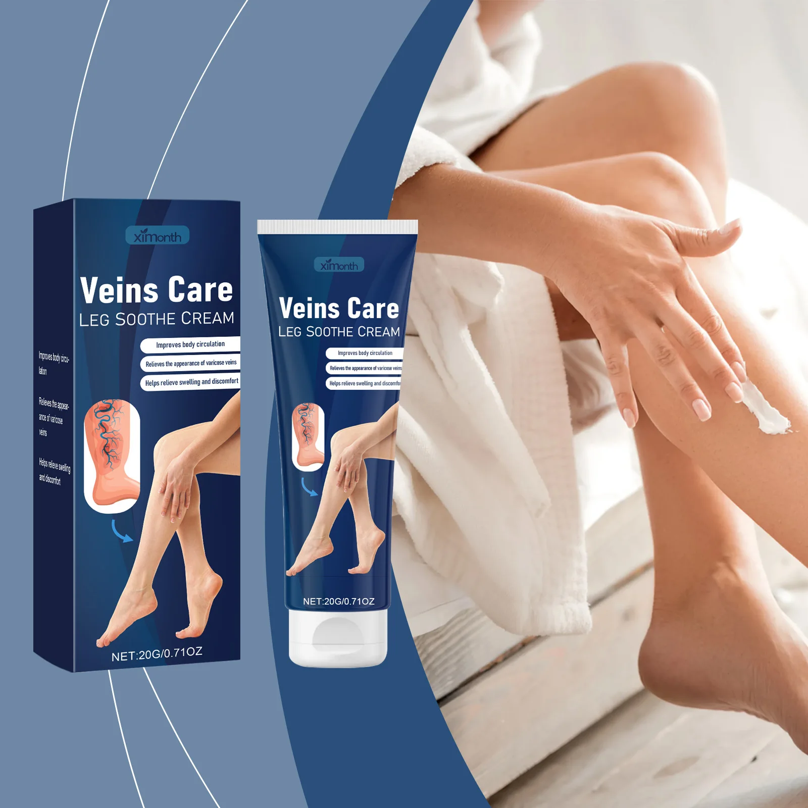 תיקון ורידים מקל על תיקוני רגליים, ורידים, מסאז'ים וטיפוח לרידים כחולים קרם