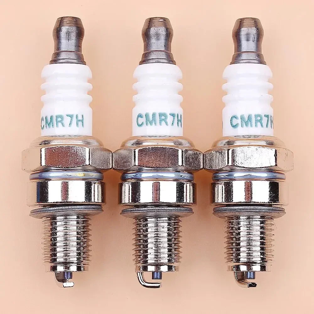 Stihl Honda Robin Mitsubishi Briggs Stratton Makita 4 스트로크 트리머 브러시커터 블로워 엔진 CMR7H 용 3 개/몫 점화 플러그