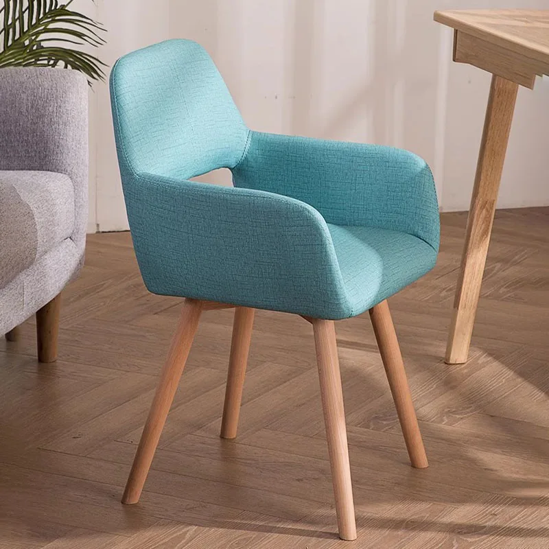Cream Wind Trendy Dining Chairs Nordic White Comfort Small Apartment Living Room Chairs Simplicity Modern Chaise Home Furniture
