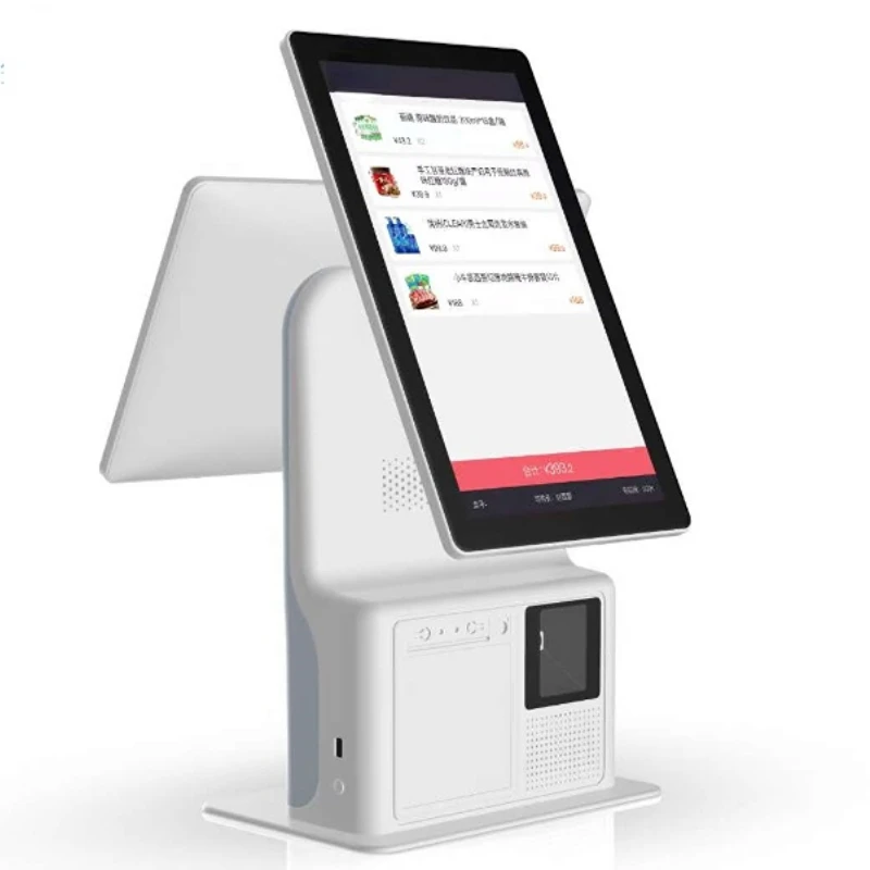 

15.8inch 1920*1080 FHD Screen Cheap Point Of Sale Retail Wins 80Mm Thermal Printer Dual Screen Machine Pos System