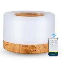 500ml Electric Aroma Diffuser Essential Oil Diffuser Air Humidifier Ultrasonic Remote Control Color LED Lamp Mist Maker for Room 10