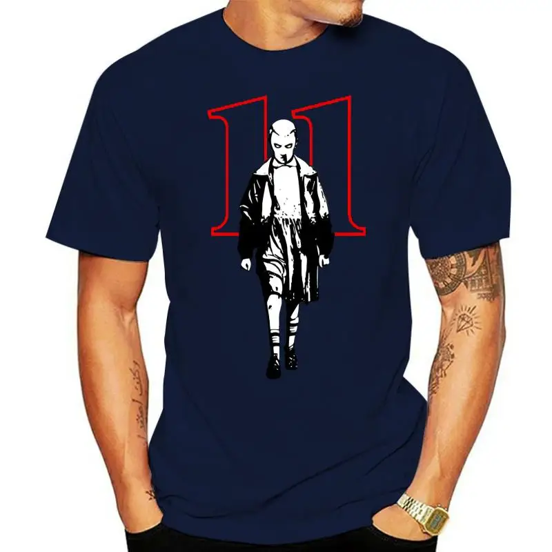 thumbnail image 1 of Stranger Style Pop Culture Things Eleven Cosplay White T-Shirt Size M-3XL, 1 of 5