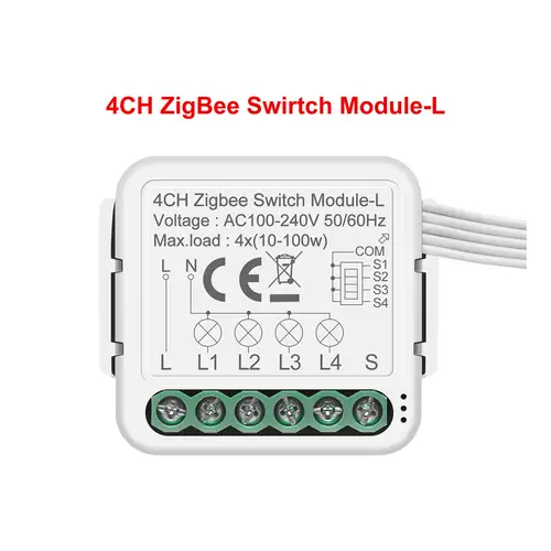 GIRIER Tuya ZigBee 3.0 Smart Light Switch Module No Neutral Wire Required Works with Alexa Google Home Support 2 Way Control - Image 7
