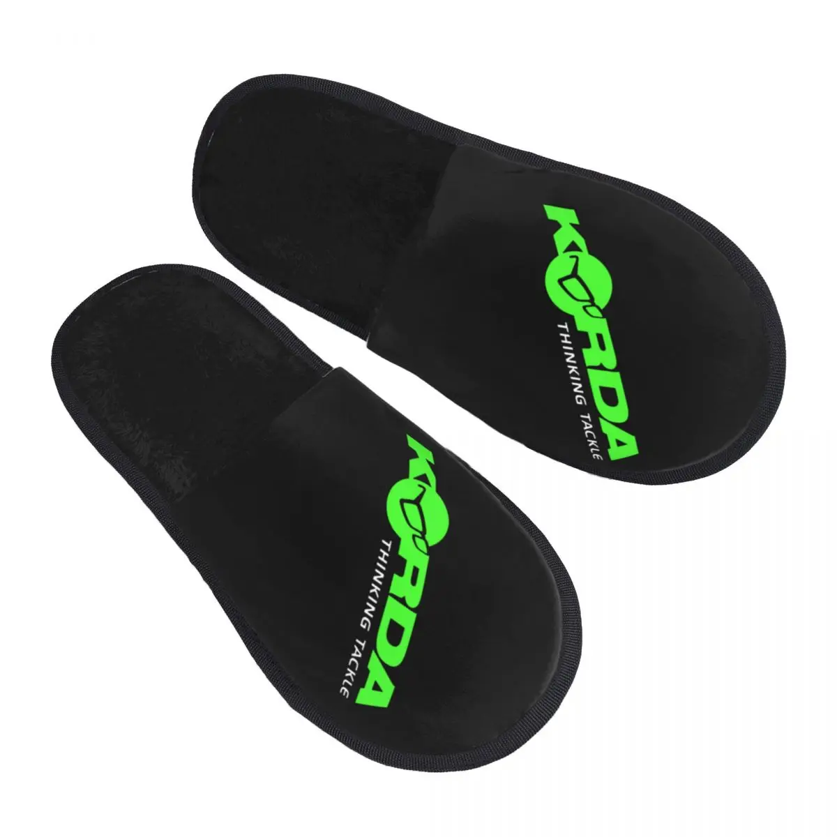 

Korda Fishing Logo Guest Slippers for Hotel Women Custom Print Fish Carp Fisherman Gift House Shoes