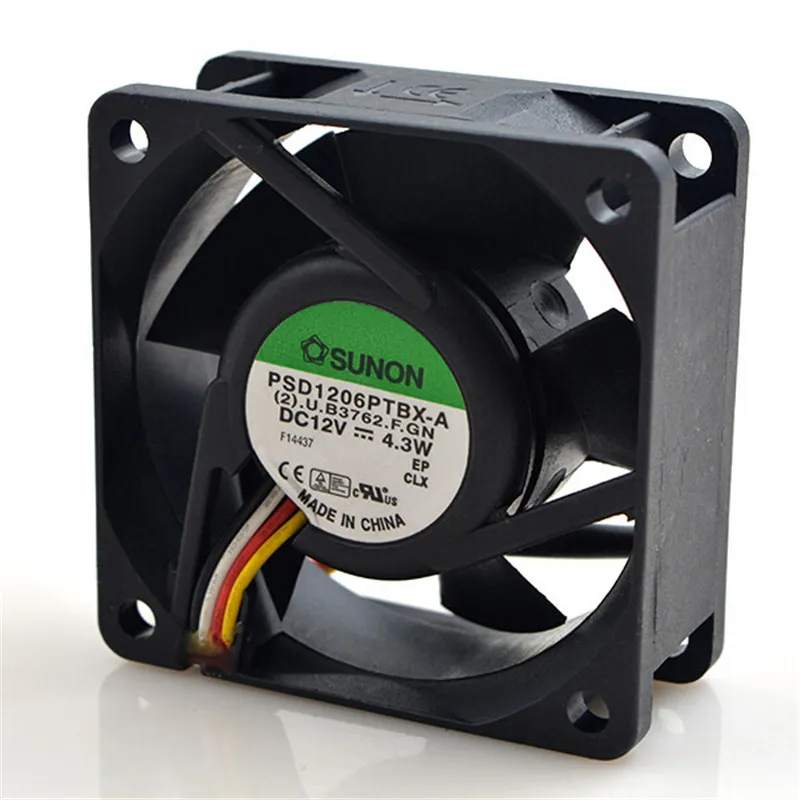 Sunon PSD1206PTBX-A DC 12V 4.3W 6cm 6025 60x60x25mm ���� �� ��� �ð� �ҿ�