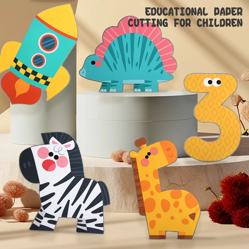 Children Cartoon Animal Origami & Paper Cutting Book SEO Keywords/Tags: 2