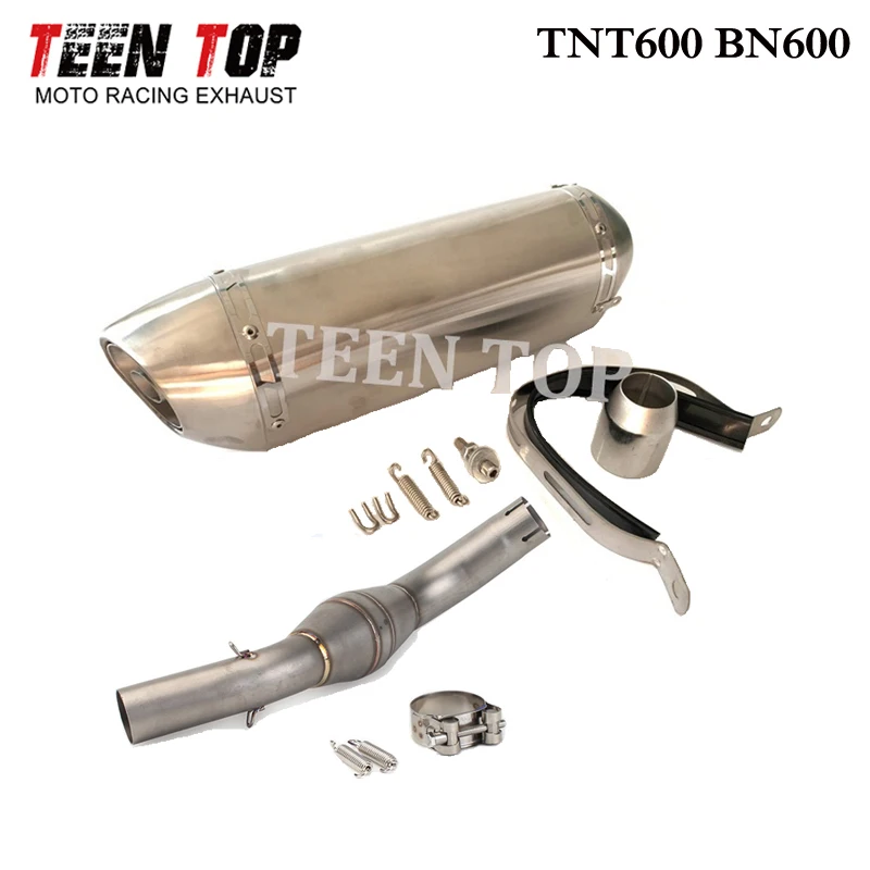 51mm Akrapovical Exhaust Motorcycle Exhaust System For Benelli TNT600 BN600 Exhaust Muffler Motobike Elbow Escapes Para Moto - Image 4