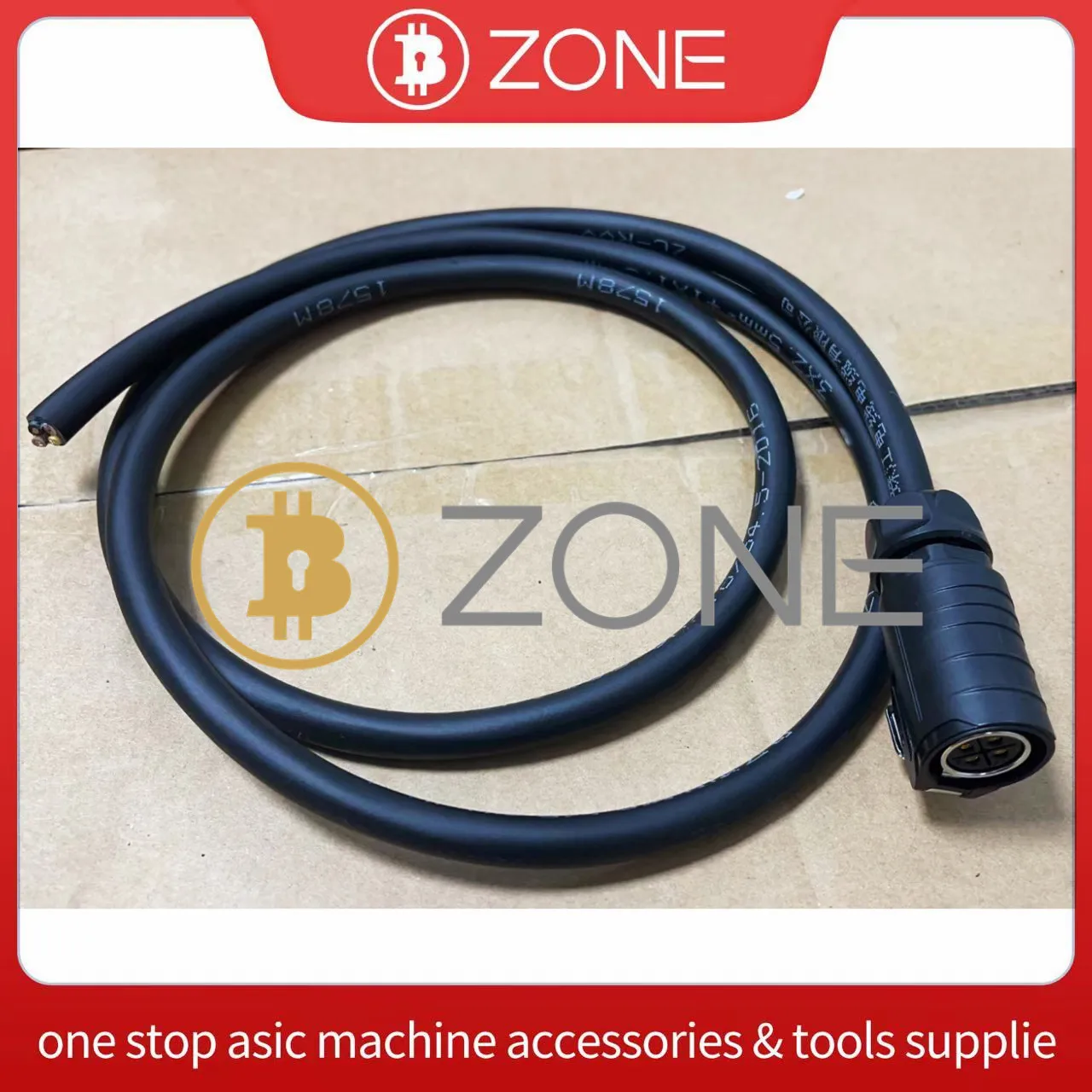 

380V High-Voltage Waterproof 4pin 3 Phase Power Cable With Aviation Connector For Bitmain Antminer S19hyd Hydro Cooling Miner