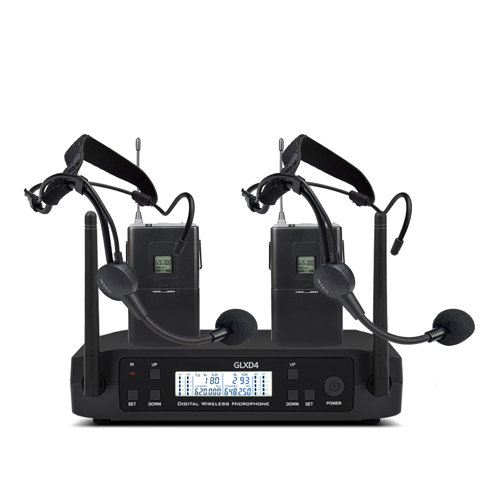 Top quality GLXD4 GLXD24 GLXD wireless microphone system mic for karaoke and speech with Beta58 and S.M58 mic 