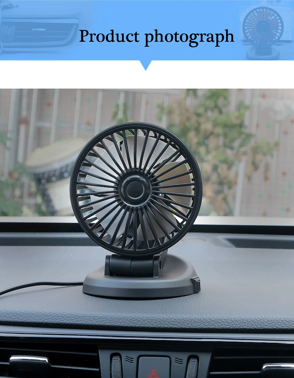 5V 12V 24V Auto Fan für Dashboard Air Durchblutung Fans Multi-Winkel  Drehbare Sommer Auto Lkw lüfter Hohe Luftstrom Fan - AliExpress