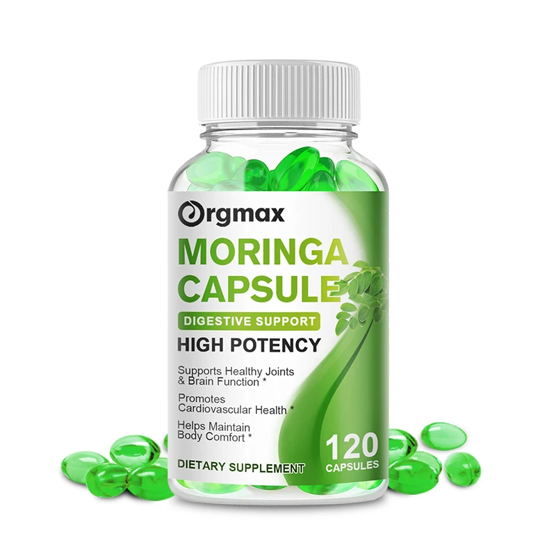 

Orgmax Moringa Capsules Eyes Brain Immune Digestion Metabolism Sleep Quality Cardiovascular Vitamin Minerals Nutrition Dietary