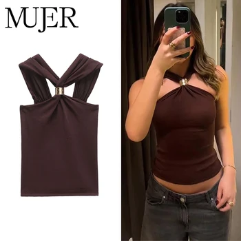 Women off Shoulder Crop Top Female Sexy Backless Tube Tops