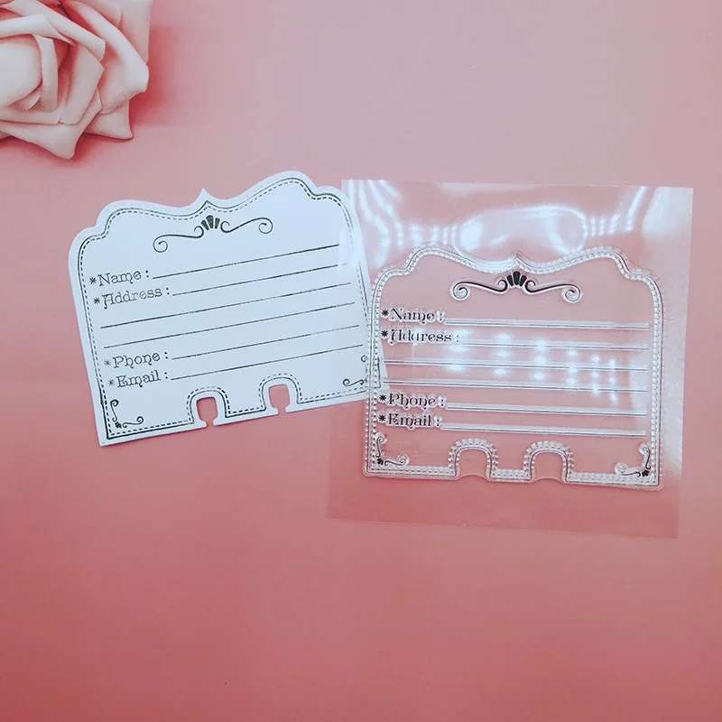 new Recipe Clear rubber Stamps Stempel for Memory dex Rolodex Cutting die Scrapbooking Scrapbook Card making stamp