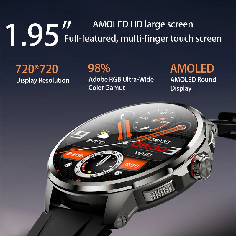 Original H99 Smart Watch Android Watches Amoled Smartwatch With 190° Rotary Ca 3