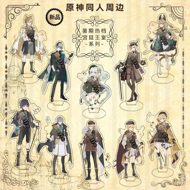 Anime Portachiavi Genshin Impact Portachiavi Donna Palazzo Royal Family Plate Desk Decor Standing Balladeer Alhaitham Chaveh Acrilico