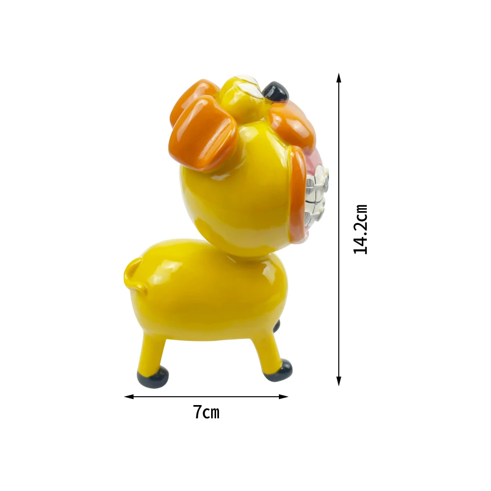 1개 창의적인 치과 교정 동물 조각 데스크탑 장식 치과 클리닉 사무실 데스크탑 디스플레이 선물