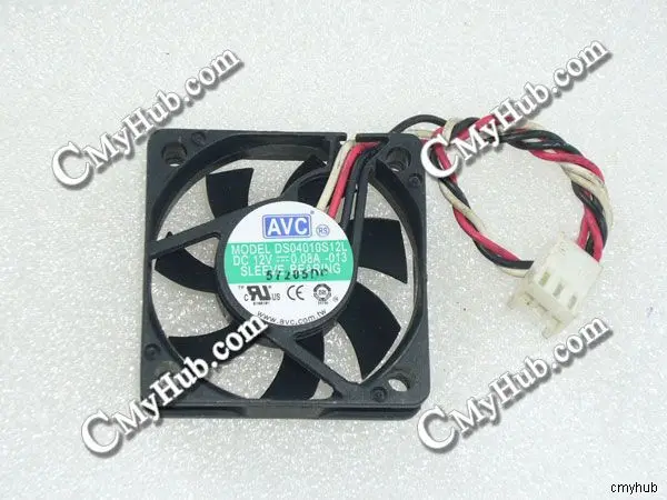 

Для AVC DS04010S12L 013 DC12 в 0.08A 4010 4 см 40 мм 40x40x10 мм 3-контактный охлаждающий вентилятор DS04010S12L-013 DS04010S12L 013