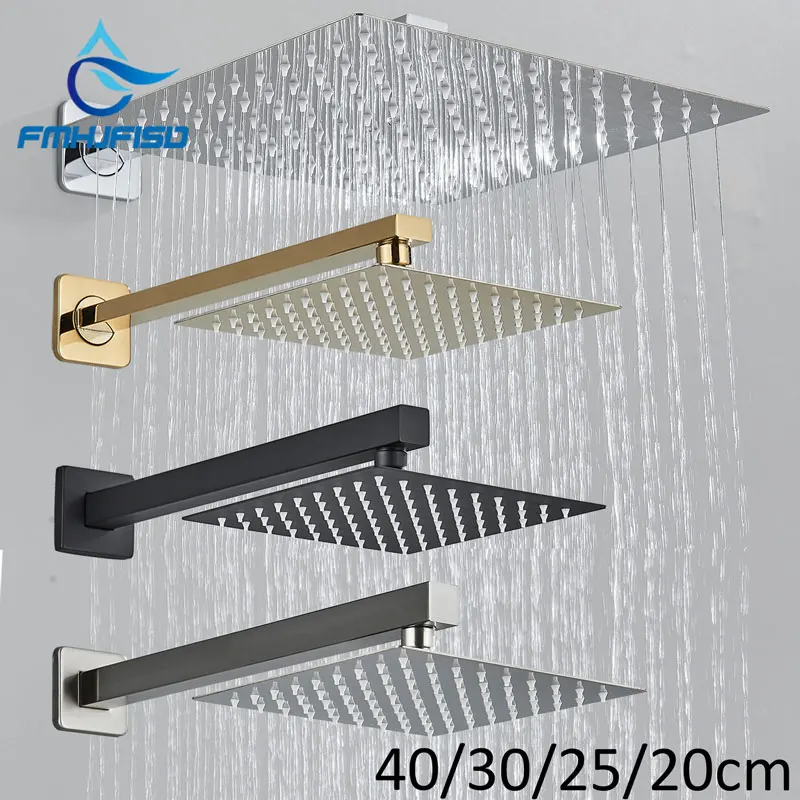 PDPBath Alcachofa De Ducha De Lluvia De Metal De 12 Pulgadas Con