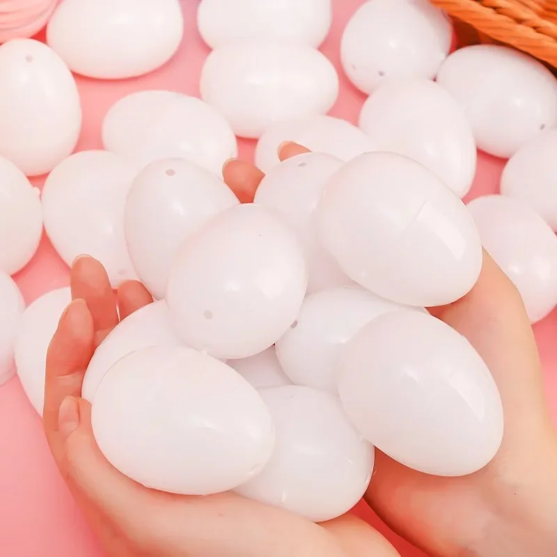 White Fillable Easter Eggs 2