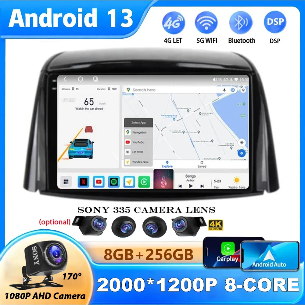 

Android 13 For Renault Koleos 2008 - 2016 Car Radio Multimedia Video Player Navigation Stereo GPS No 2Din DVD Head Unit 4G+ WIFI