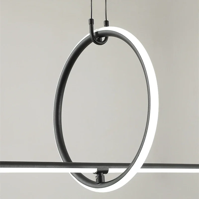 Post Modern Geometric Pattern Pendant Lights For Living Dining Room Home Decor LED Strip Minimalist Hanglamp Indoor lighting