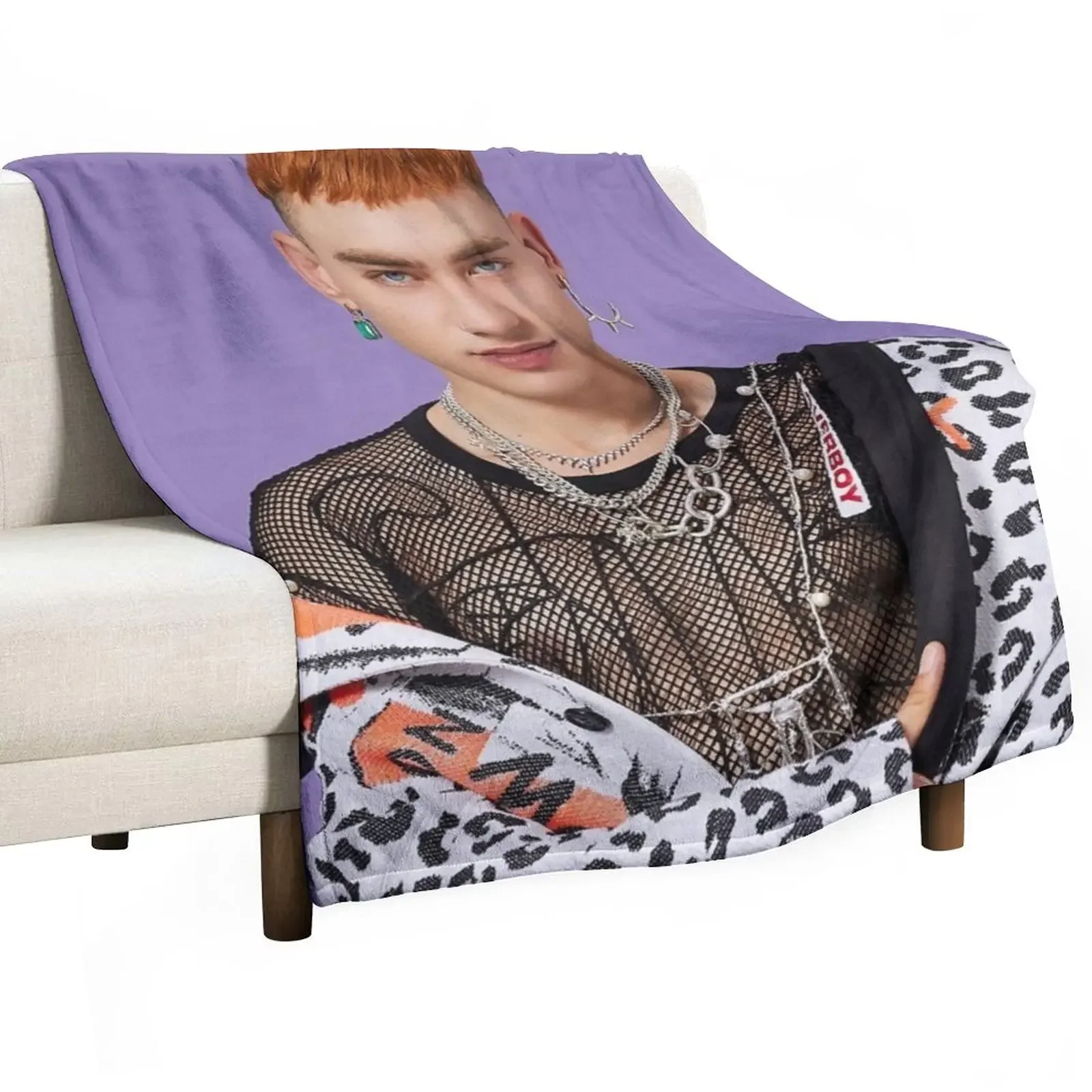 

Olly Throw Blanket funny gift Flannel Fabric Beach Blankets