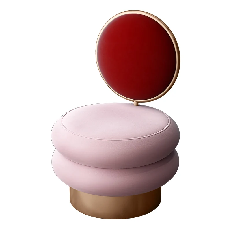 

TLL Internet Celebrity Makeup Stool Nordic Light Luxury Dressing Simple Backrest Sofa Chair