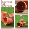 20 Pcs Terracotta Flower Pot Mini Pots Indoor Small Plant Clay for Plants Cactus Office 2