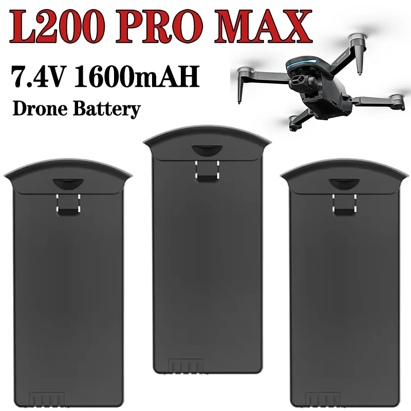 RC Drone Battery For L200 PRO MAX Drone Battery 7.4V 1600mAh L200 Pro Max Rc Drone Quadcopter Spare Battery Accessories Original batteries