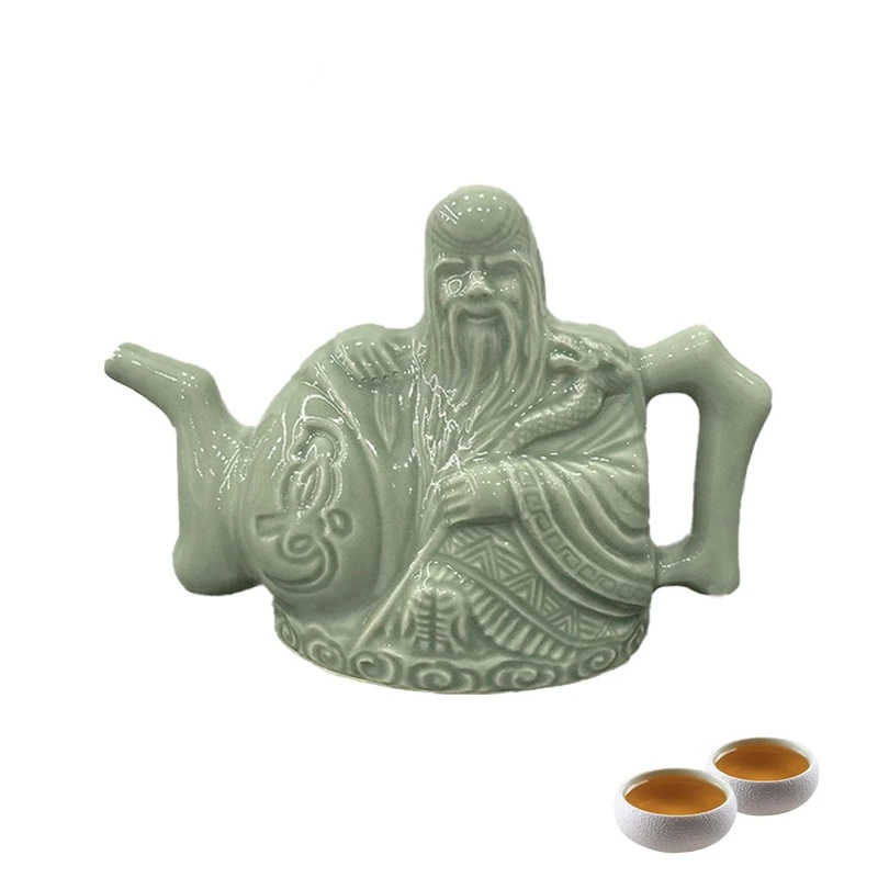 

Ceramics Trick Teapot Magic Drinking Layered Tea Dual Wine Coffee Purpose Handmade Container Assassin Pot