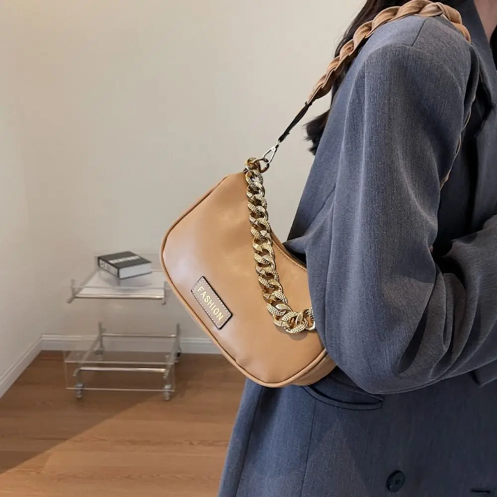 

Простая Индивидуальная сумка на плечо с цепочкой, Портативная сумка через плечо из искусственной кожи, модная повседневная квадратная ретро-сумка