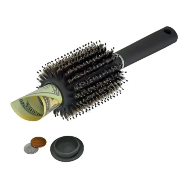 Hair Brush Comb Diversion Stash Safe Hidden Compartment Functions as an Authentic Brush Perfect for Travel or At Home 3