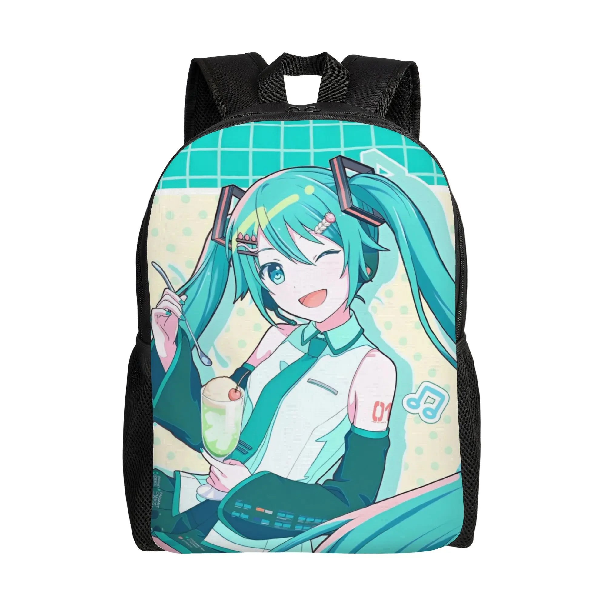 Stylish Unisex Hatsune Miku Backpack - Fashionable and Durable Daypack