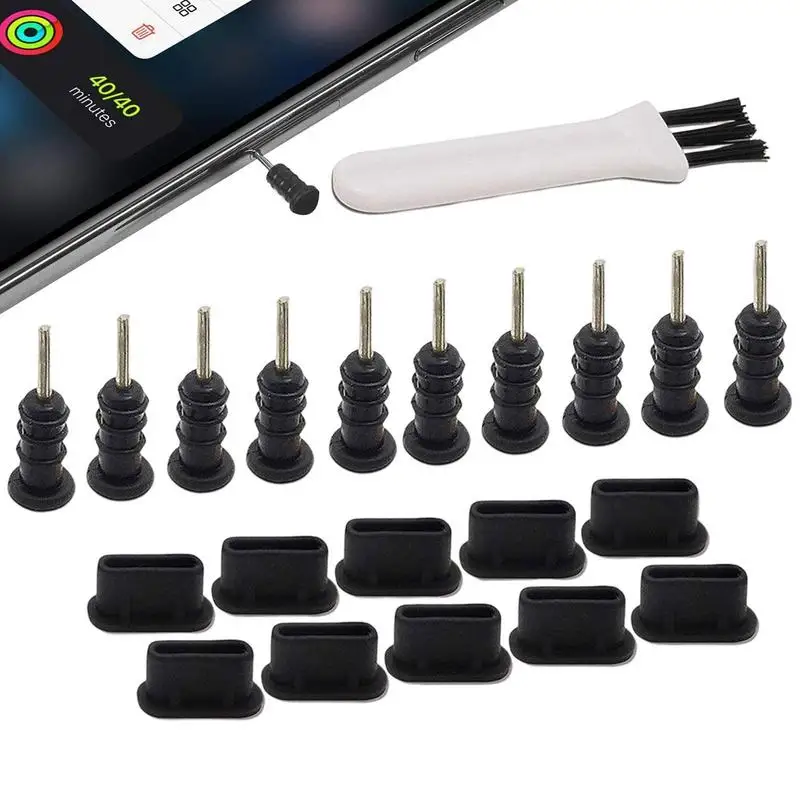 Comprar Enchufe tipo C, tapón antipolvo, enchufe para auriculares de 3,5mm,  Protector de puerto de carga USB tipo C para Samsung S23 S22 S21