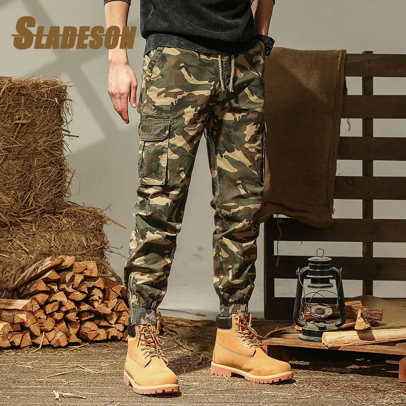 

Cargo Pants Men Casual Jogger Outdoor Camping Outdoor Sports Tactical Pants Camouflage High Quality Pants Cotton Men's Trouser