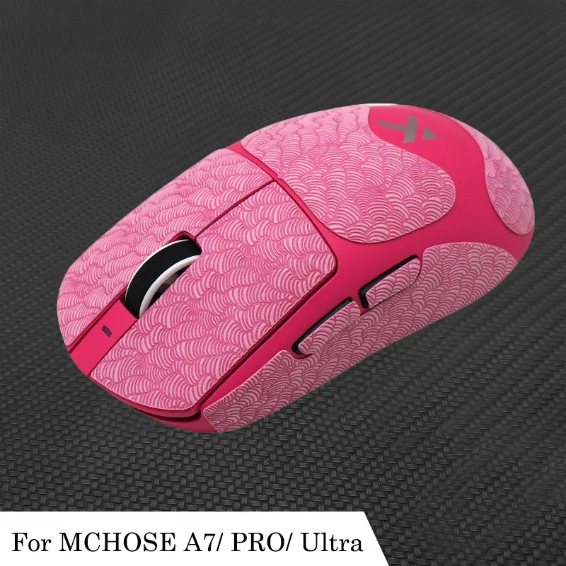 MCHOSE A7/ PRO/ Ultra/A7ultra RE 마우스용 웨이브 패턴 마우스 그립 테이프 스티커, 땀 흡수 스티커