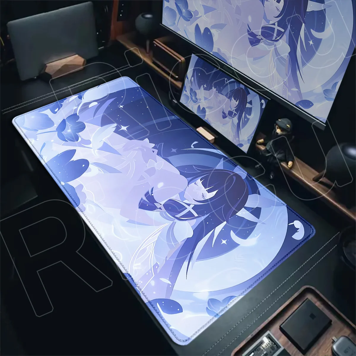Kawaii Genshin Impact Columbina Mouse Pad Gaming Locking Animal Edge Big Computer Game Large Rubber Art Mousepad Laptop Desk Mat