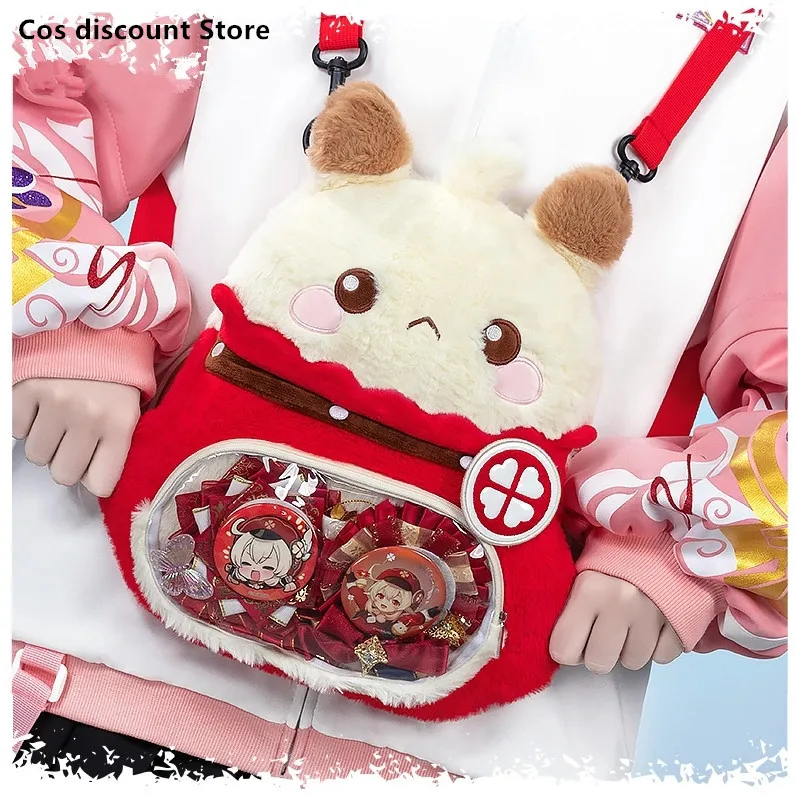 

Game Genshin Impact Cosplay Rose Klee Cartoon Bag Campus Student Messenger Fashion Bag Activity Party Role Play Bags 2024